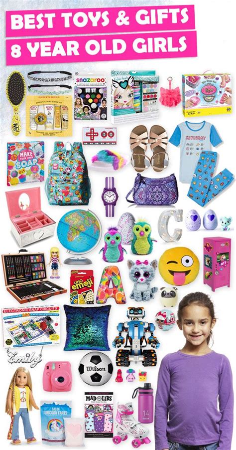  Some of our popular picks include books, arts and crafts kits, board games, brainteasers and outdoor toys. Pick out a few things from our collection at Fat Brain Toys to make sure that this birthday is one she'll always remember. Make her face light up with a smile and give her brain a boost with these fun and educational gifts for 8 year old ... 